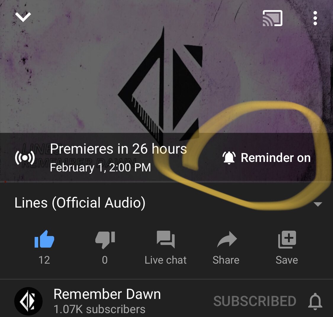 TheRememberDawn's tweet photo. 2 pm EST tomorrow, our EP premieres on YouTube with ‘Lines’

Click the link and set a reminder to watch the premiere so you can chat with us and others while being the first people to hear the song. Bring a friend to! #RememberdawnEP 

https://t.co/JoGeIPSKuB https://t.co/yPHYdFgRZh