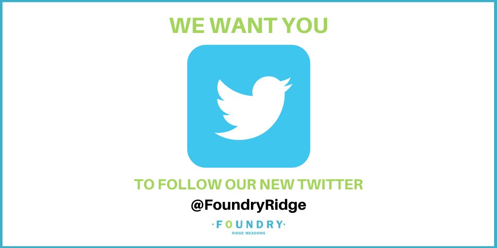 Click here 👉 @FoundryRidge and LIKE/FOLLOW. This account will be closing soon!
We're posting great stuff from #FoundryBC and information about the transition to our new name and new/old location! #youthwellness #mapleridge #pittmeadows #ridgemeadows <a href="/MRPMCS/">Community Services</a>