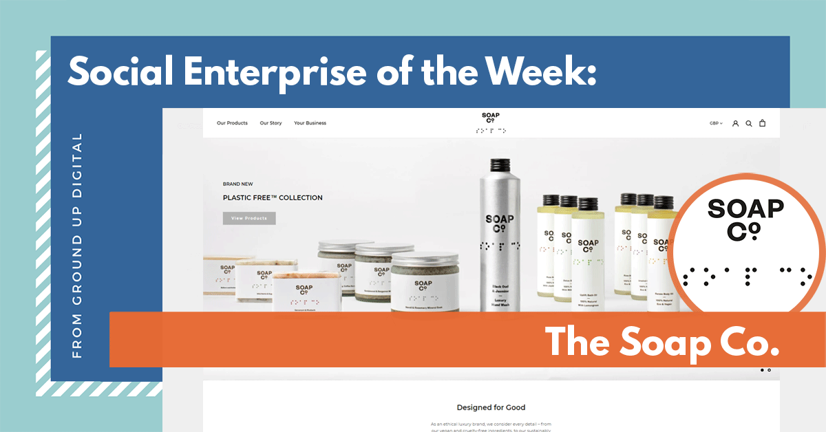 This week our 'Social Enterprise of the Week' is <a href="/_thesoapco/">The Soap Co.</a>. They create cruelty free, ethical skin care products which are crafted by people who are blind, disabled or otherwise disadvantaged. 

Find out more about them in our blog post: groundup.digital/blog/social-en…