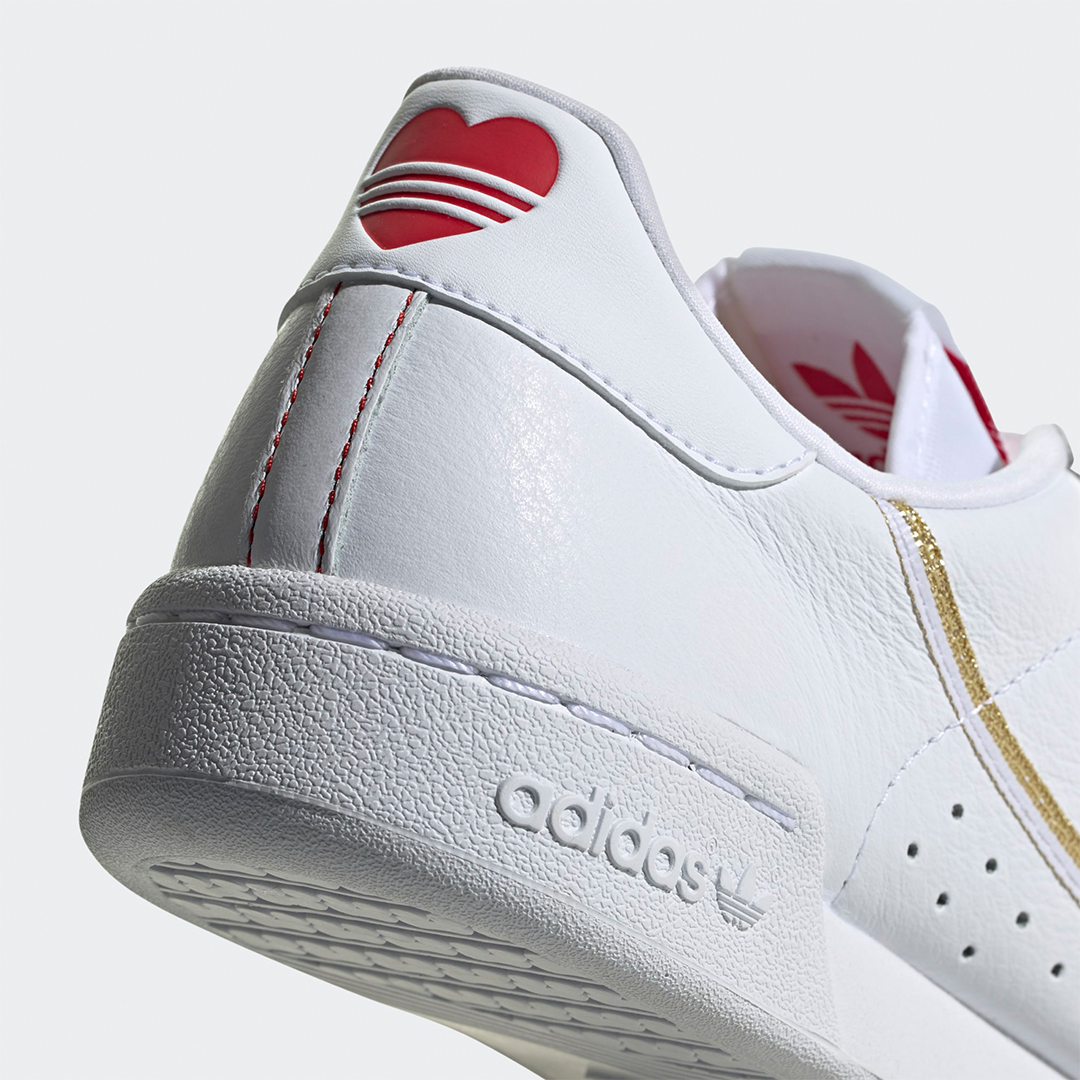 adidas continental 80 valentine's day