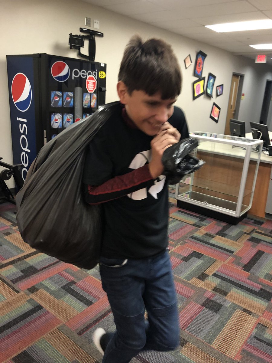 SPearlmutter's tweet image. I had the privilege of helping these awesome kids with their recycling program today! What hard workers!! #werbwms #inspireandguide