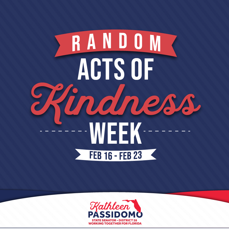 Kindness starts with one person. Let that one person be you this week. 

Pass it forward!