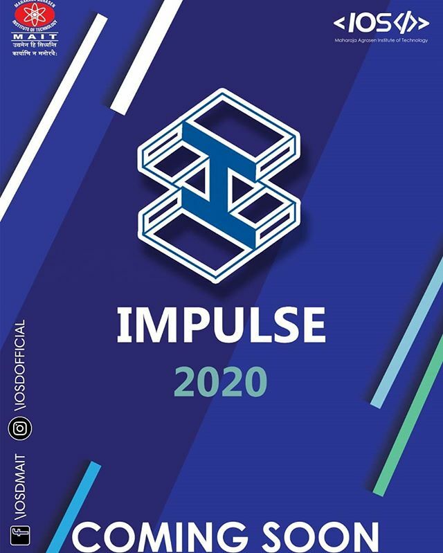 What's life without brainstorming?🤔 And honestly, what's an engineer's life without a tech. fest experience? 🔥💁🏻‍♀💻 IOSD-MAIT is ecstatic to bring : 💫 IMPULSE'20💫
with much added extravaganza, events and enthusiasm. 🤩🔥 It's time to push your limi… ift.tt/2GFJpNV