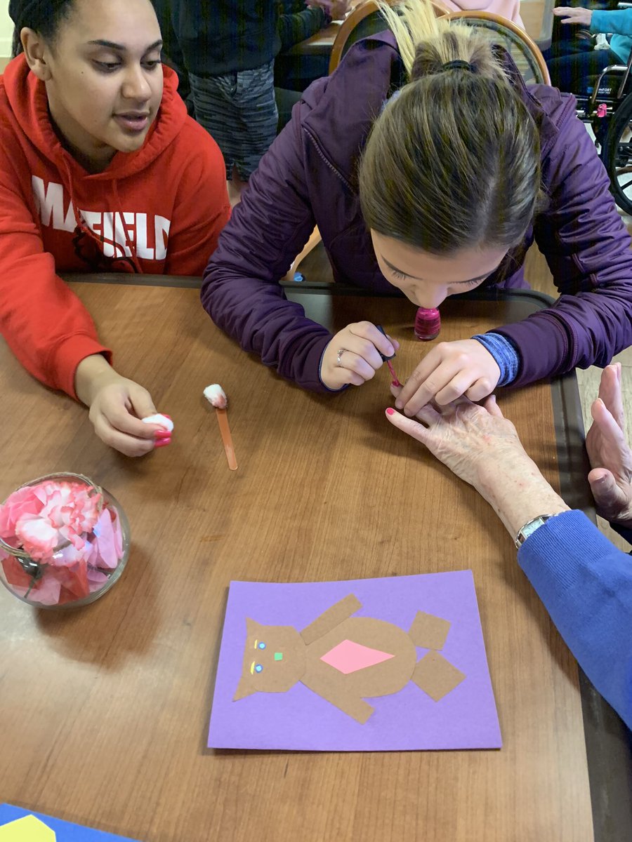 youngblood_mrs's tweet image. Delivered projects and painted nails this morning at Mills Manor #buildingcommunity #mathprojects