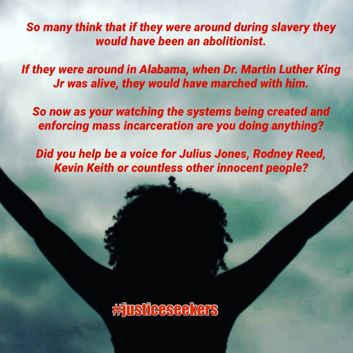 Or were you silent?

BE BRAVE!

MAKE A DIFFERENCE.

#STANDUP #BEAVOICE 

#judicialreform #wrongfulconviction
#freeleonardpeltier #justice4julius #justiceforkevinkeith #justice4gerard #justice4gaines #justice4charlie #jjrocks
#justice4brucebryan #justiceforraymondwarren #FreeMyon