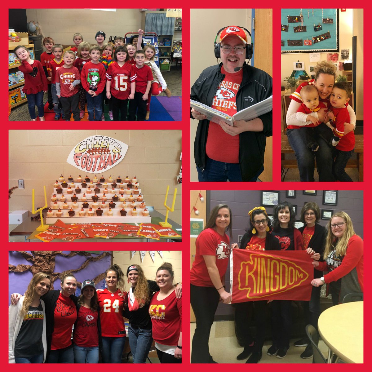 BeltonSchools's tweet photo. Our Pirates have been ALL IN for #SuperBowlSpiritWeek! We even have Andy Reid teaching classes today. (Looking good, Mr. Romans!😂👊🏼) #Proud2BPirates https://t.co/sjDcSJrs7l