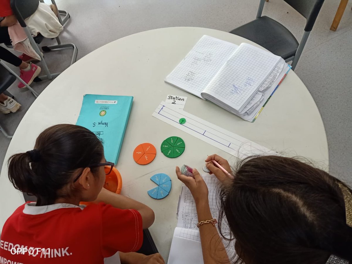 malvikabalchan1's tweet image. #Understandingfractions #concreterepresentabstract #usingmanipulatives