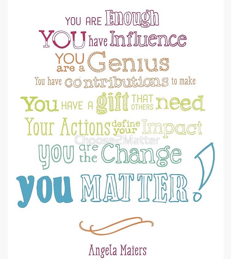 11greenwave's tweet photo. YOU Matter!! 
Now let’s make sure our students and staff know it as well 😀
⁦@CyFairISD⁩ ⁦@CFISDprin⁩ ⁦@AngelaMaiers⁩ https://t.co/3KxuqqR0Lw