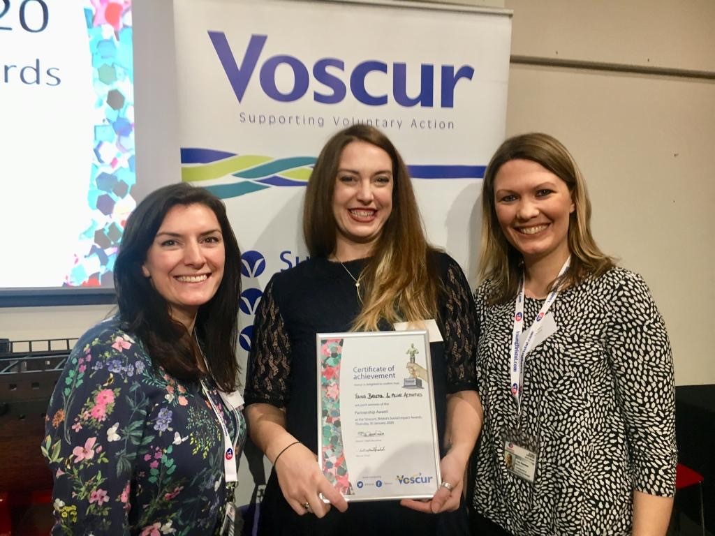 We are really happy to announce that we won The Partnership Award with <a href="/aliveactivities/">Alive Activities</a>, at the #Voscurs! 🎉

We are thrilled that the intergenerational programme has been recognised for this award, amongst a fantastic shortlist of partnerships across Bristol. Thank you <a href="/voscur/">Voscur</a>!