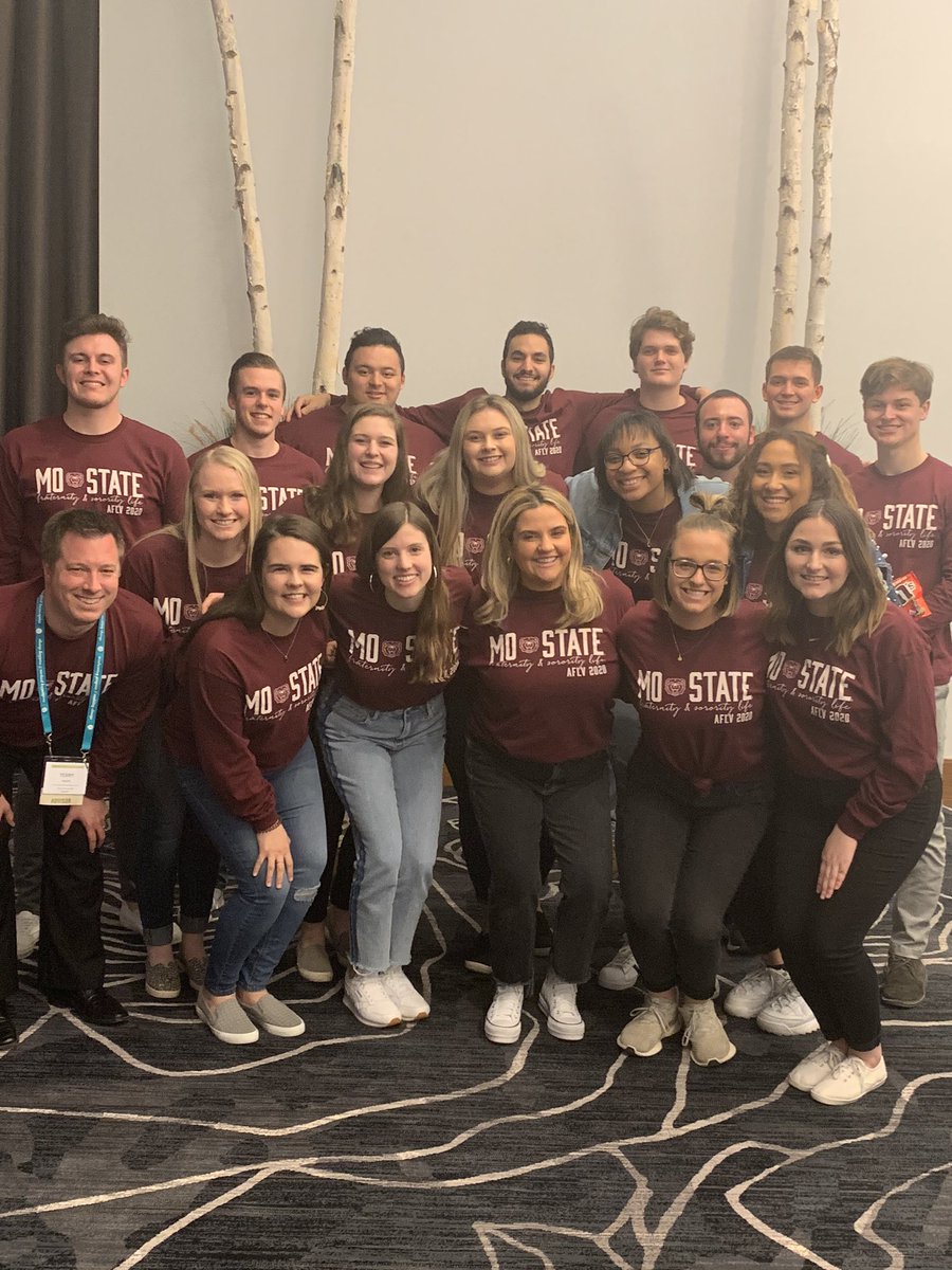 Terry Weber (@tweb116) on Twitter photo Not gonna lie.....this is a pretty amazing delegation from <a href="/mostatefsl/">Missouri State FSL</a> here at #AFLVCentral Not gonna lie.....this is a pretty amazing delegation from <a href="/mostatefsl/">Missouri State FSL</a> here at #AFLVCentral