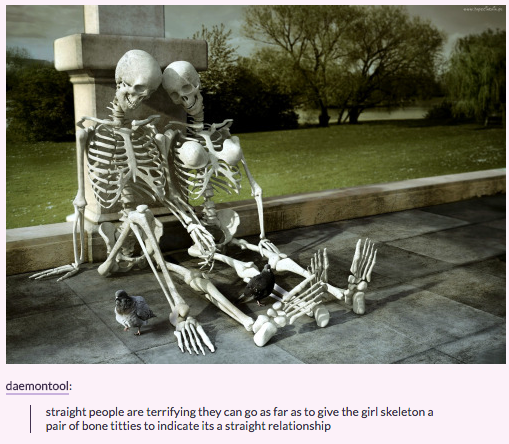 titty skeleton, the skeleton whom titty