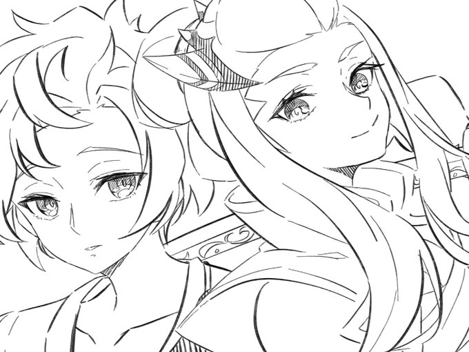 新キャラ足利義輝と那須与一
たまには新キャラ描こうかと思いラフ色無し
けど上手く描けんね… 