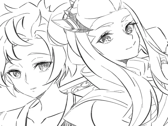 新キャラ足利義輝と那須与一
たまには新キャラ描こうかと思いラフ色無し
けど上手く描けんね… 