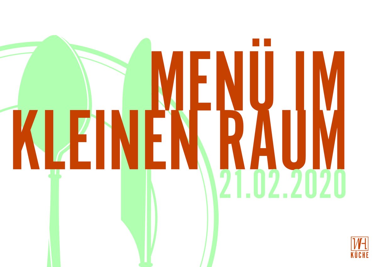 Fr.21.02.2020
Die Wagenhallen Stuttgart &amp; Wagenhallen Küche präsentieren
MENÜ IM KLEINEN RAUM
Ab 19 Uhr im kleinen Raum
facebook.com/events/1797520…

#wagenhallen #gastro #Stuttgart