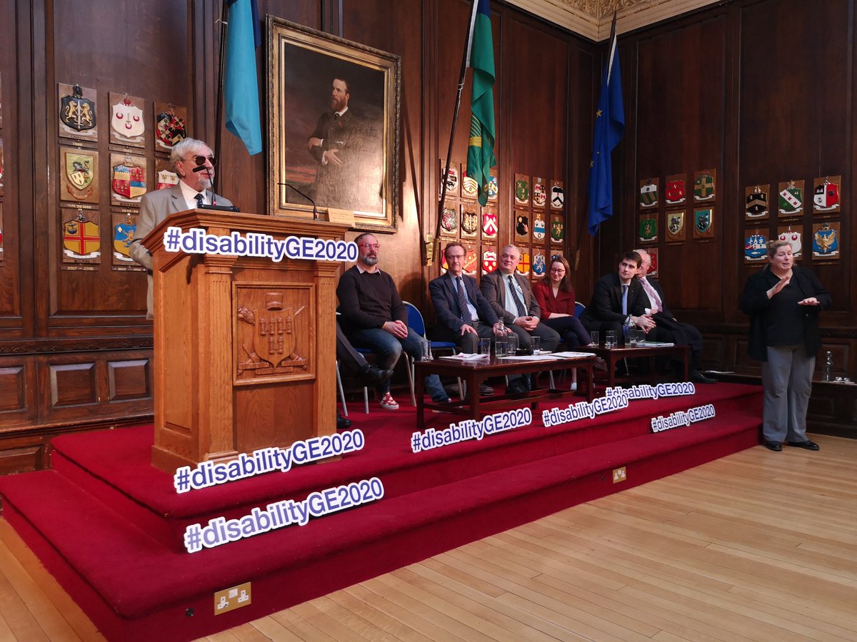 NatFedVSP's tweet photo. Wrapping up @desmond_kenny at the #ODG hustings in the Mansion House. "We want #disabilityrights not charity." Partnership between @natfedvolbodies @DisabilityFed @InclusionIre @ILMIreland a United wave to raise our voices #disabilityGE2020 thank you @joelittle54 https://t.co/aSwoICISIJ