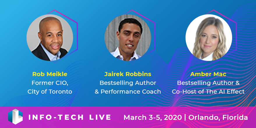 infotechRG's tweet photo. Have you heard? @ambermac, @robmeikle, and @JairekRobbins are joining us in Orlando for #InfoTechLIVE. Get your tickets now: https://t.co/ocg6PdQp3C 
 
#conference #Orlando #networking #innovation https://t.co/QQbwnOtqzH