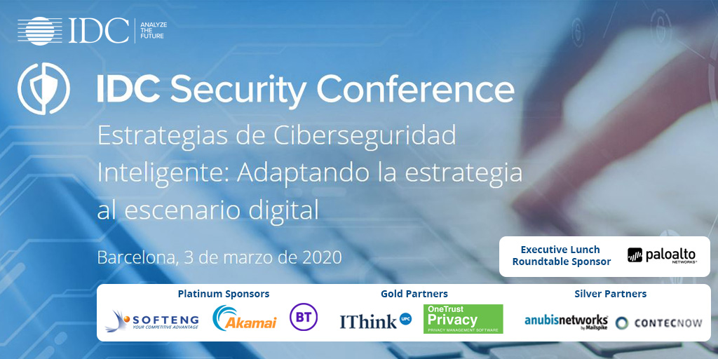 Las nuevas estrategias de #ciberseguridad deben adaptarse al escenario digital #MultiCloud.
Puedes ser patrocinador en #IDCCiberseguridad -&gt; bit.ly/38OMmYn
<a href="/softeng_es/">Softeng</a> , <a href="/AkamaiES/">AkamaiES</a> , <a href="/BT_Spain/">BT Spain</a> , <a href="/PaloAltoNtwks/">Palo Alto Networks</a> , <a href="/OneTrust/">OneTrust</a> , <a href="/anubisnetworks/">Anubis</a> , <a href="/ITkUPC/">IThinkUPC</a> <a href="/ContecNow/">ContecNow</a>