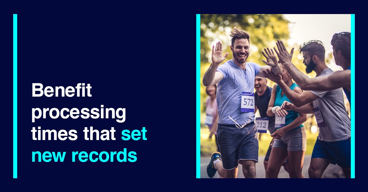 With record benefit processing times of 10 days in 2019/20, we perform well below the national average of 22 days.  Provide more support to your communities faster. Get ready for 2020 now:  bit.ly/2uMhf13