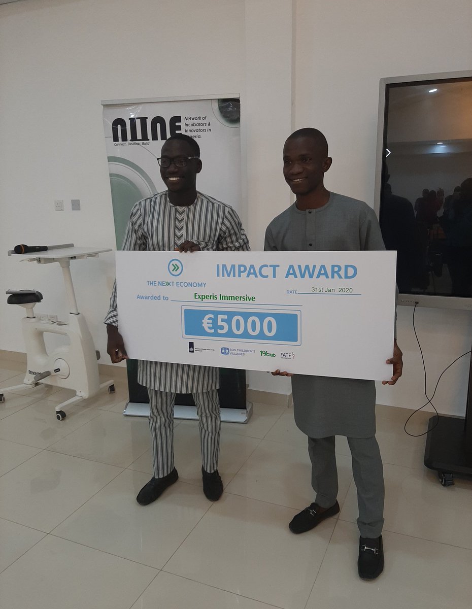 Congratulations to the <a href="/Experisimmerse/">Experis Immersive</a> team for winning the Next Economy Impact Awards Abuja.🙏🙏

All the Glory be to God for this👏

Big appreciation to the <a href="/TheNext_Economy/">The Next Economy</a> <a href="/Infonineorg/">NINE</a> <a href="/wennovation/">Wennovation Hub</a> <a href="/FATEFoundation/">FATE Foundation</a> <a href="/1percentclub/">1%Club</a> <a href="/SOSCVNigeria/">SOS Children's Villages Nigeria</a> for the support always.👍👍👍🙏🙏