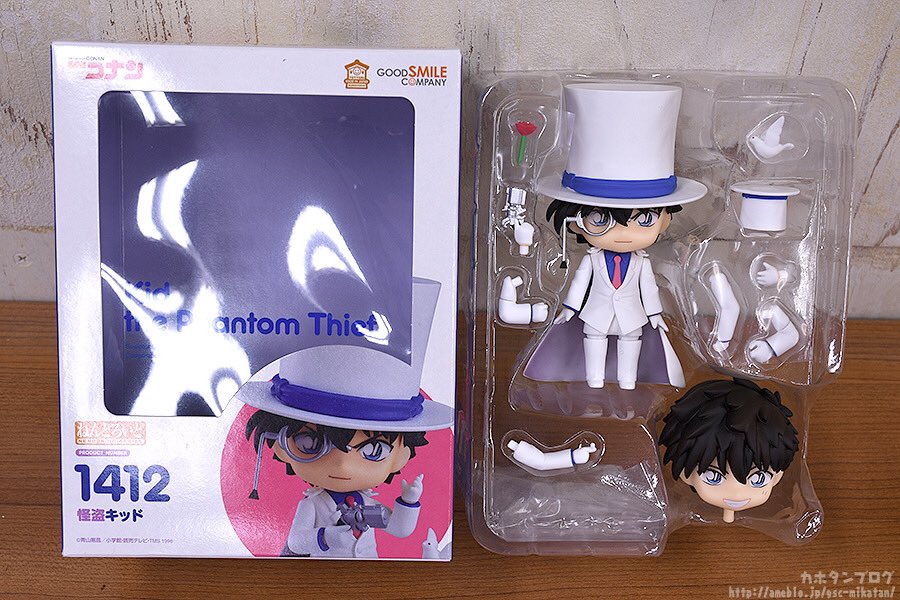 GOOD SMILE COMPANY - ねんどろいど 1412 怪盗キッド 名探偵コナン 完成品 可動フィギュア グッドスマイルカンパニー ねんどろいど 怪盗キッド