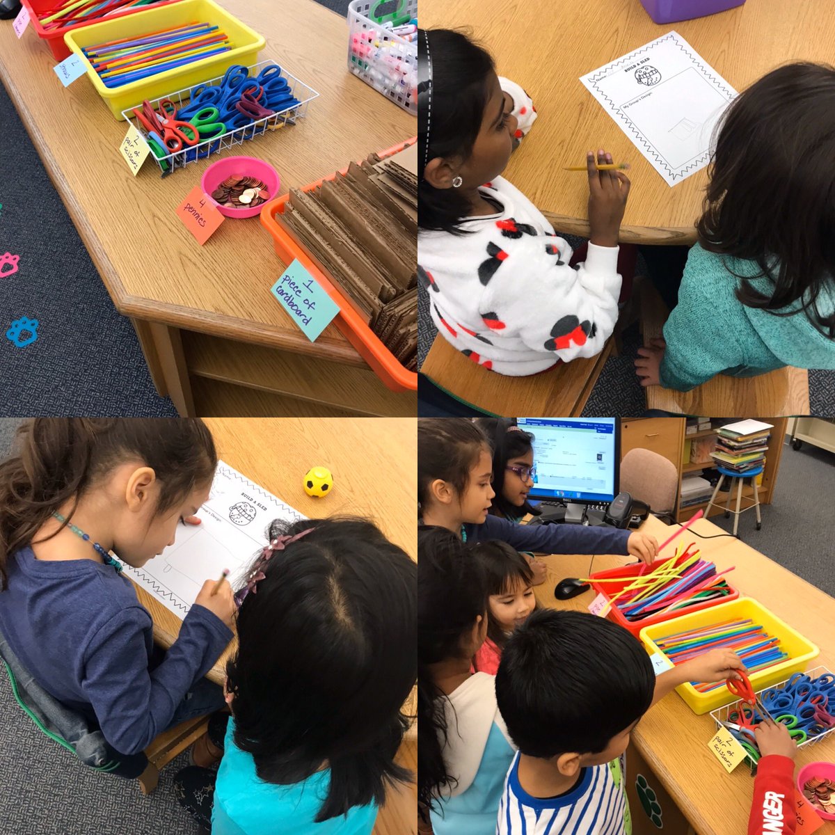 danicataylor123's tweet image. First Grade Winter STEM! Build a sled! #FlashbackFriday #tinyengineers