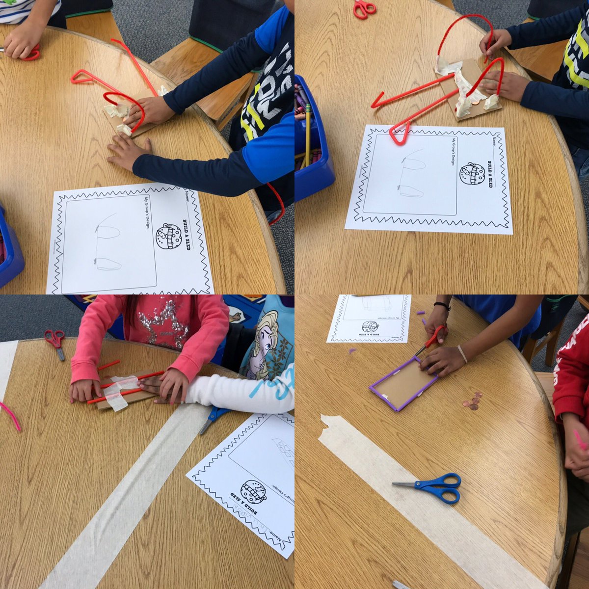 danicataylor123's tweet image. First Grade Winter STEM! Build a sled! #FlashbackFriday #tinyengineers