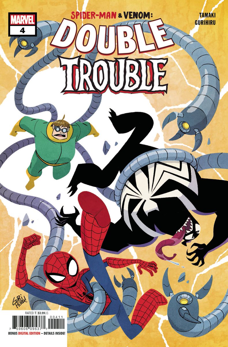 TheBigBang_'s tweet photo. Out this #NCBD! 

SPIDER-MAN &amp; VENOM: DOUBLE TROUBLE #4!

By @marikotamaki, @Gurihiru, @TravisJLanham, #AdamDelRe, @DannyKhazem, @EDevinLewis and @nick_lowe_ https://t.co/KEE9To60JX