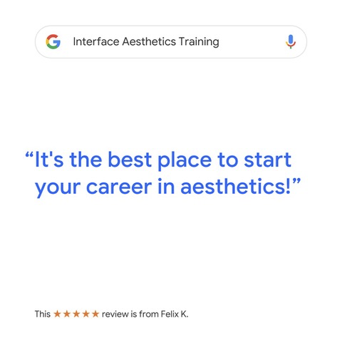 Interface Aesthetics Training is the best place for Medical Professionals to start their Aesthetics careers.

That’s what our delegates think.

Find out why at interfaceaesthetics.co.uk.

@interfaceaesthetics #aestheticcourse #aesthetictraining