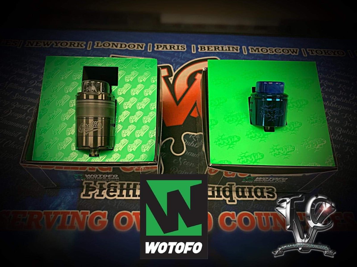 TCVapours's tweet photo. Brand spanking new stock in our stores now! Introducing the @SIGELEI_Tech Humvee 215 and @wotofoofficial Profile RDTA and RDA. These new high end vaping products go fantastically alongside our newly introduced 8 for £10 10ml bottle deal or our 4 for £20 deal. Pick yours up today. https://t.co/HoloAzxPh9