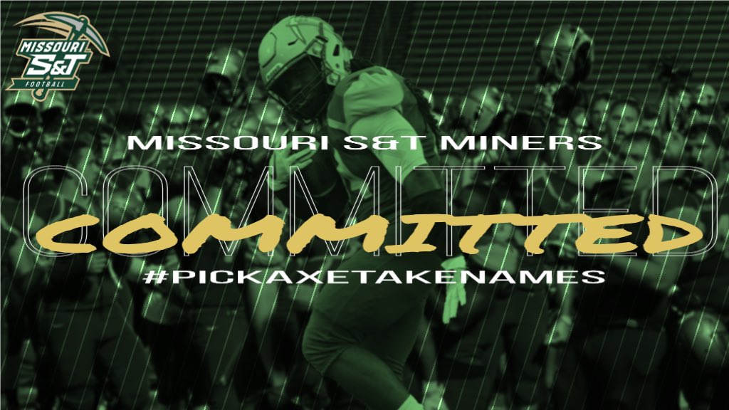 gniboh10's tweet image. COMMITTED!! Excited to announce that I will be furthering my academic and athletic career at Missouri S&amp;amp;T!!  Go Miners! #pickaxetakenames @ToddDrury @coachball_FB @CoachRoss_  @BigBallerBland_ @Howell_FB