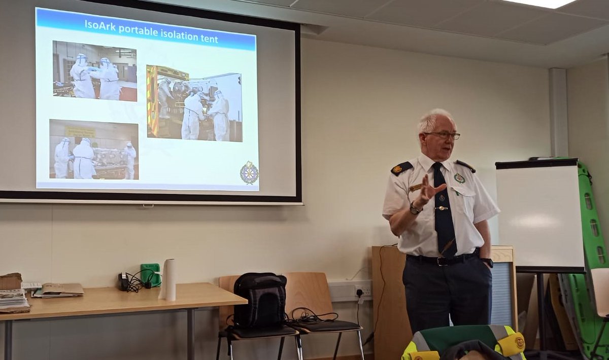 tropicsafe's tweet photo. Visiting the #Health Protection Surveillance Centre of #Ireland (@hpscireland), where Lawrence Kenna, Education &amp; Competency Assurance Officer, shows us how they work for the #InfectiousDiseases prevention and a demo of the Personal Protective Equipment #PPE
·
#erasmusTropicsafe https://t.co/gxBtjyE2pg