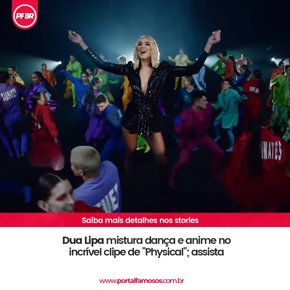 oficialPFBR's tweet photo. ESTAMOS SEM FÔLEGO COM ESSE CLIPE! Assista agora ao maravilhoso clipe de "Physical"!

Confira: https://t.co/AhFTCrIsr0

#DuaLipa #Physical #PhysicalVideo #FutureNostalgia https://t.co/gLq5Cxn96o