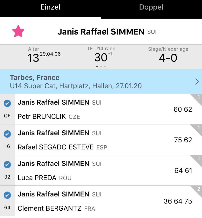 swiss_tennis's tweet photo. The great run continues for 13 y.o. Janis #Simmen who def the #4 seed at @LesPetitsAs to reach the SF of the U14 world championships! #keepgoingstrong #SupportTheSwiss https://t.co/1jsCc05VeB