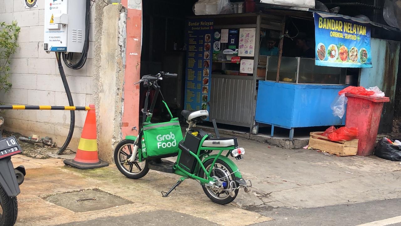 Motor Listrik Grab Food - Ojek Online Grab
