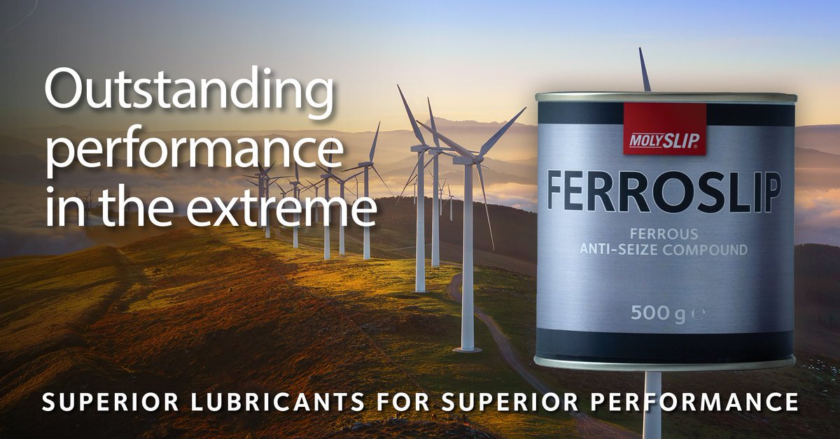 MOLYSLIP® FERROSLIP is an extreme high-temperature anti-seize compound formulated to protect fasteners from seizure induced by extremes of temperature, #pressure and #corrosion.  
Click: molyslip.co.uk/products/anti-…

#screws #flanges #nozzles #couplings #metal #fittings #fastners