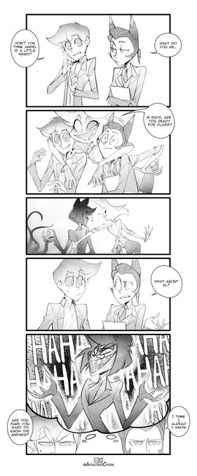 @HotBeanyJuice High school AU
it was difficult, but I did it
(and sorry for my poor English)
#HazbinHotelOC #HHOC  #HazbinHotel #EdwardGreystone #VitoForrety 