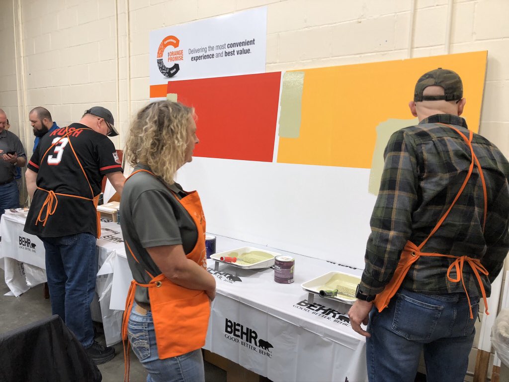 grantdilworth's tweet photo. Thank You @HomeDepot! An honor to work with the finest Home Depot Team leaders in Kansas City daily. This was a day of appreciation and shared knowledge. Thank you for the support @ShowMeShawnD196 and @Melissa_DHRM196! @BehrPaint https://t.co/UYVBjHgYbz