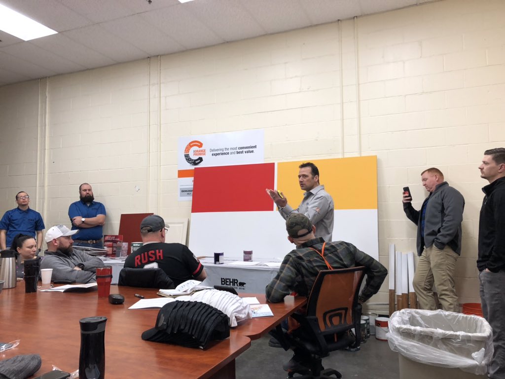 grantdilworth's tweet photo. Thank You @HomeDepot! An honor to work with the finest Home Depot Team leaders in Kansas City daily. This was a day of appreciation and shared knowledge. Thank you for the support @ShowMeShawnD196 and @Melissa_DHRM196! @BehrPaint https://t.co/UYVBjHgYbz