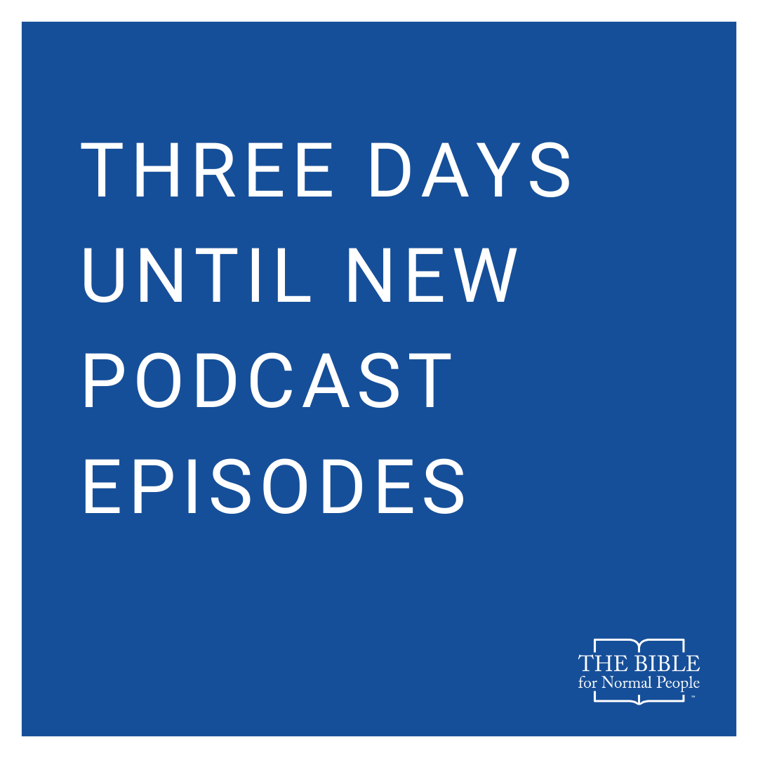 peteenns's tweet photo. We are FOUR real. Season 4 of The Bible for Normal People comes out in just three days! #bible2020 #wisebible #yearofthebible https://t.co/AYub05hzZU