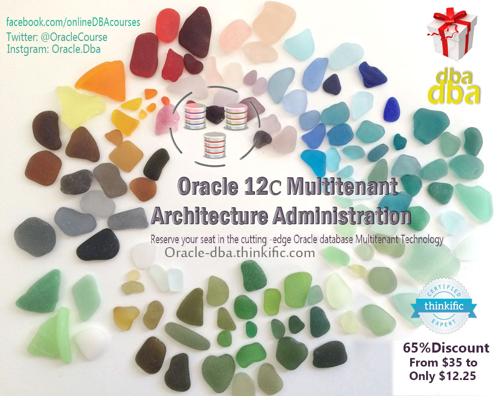 OracleCourse's tweet image. Full Online Course in:
Oracle 12c Multitenant Architecture Administration
Offer in 2 platforms for our course:
1) Thinkific- by $12 Only- one year access
oracle-dba.thinkific.com/courses/oracle…
2) Udemy- buy it before 15Feb 2020 by $13.30-Unlimited Access 
udemy.com/course/oracle-…

#OracleASM #AI