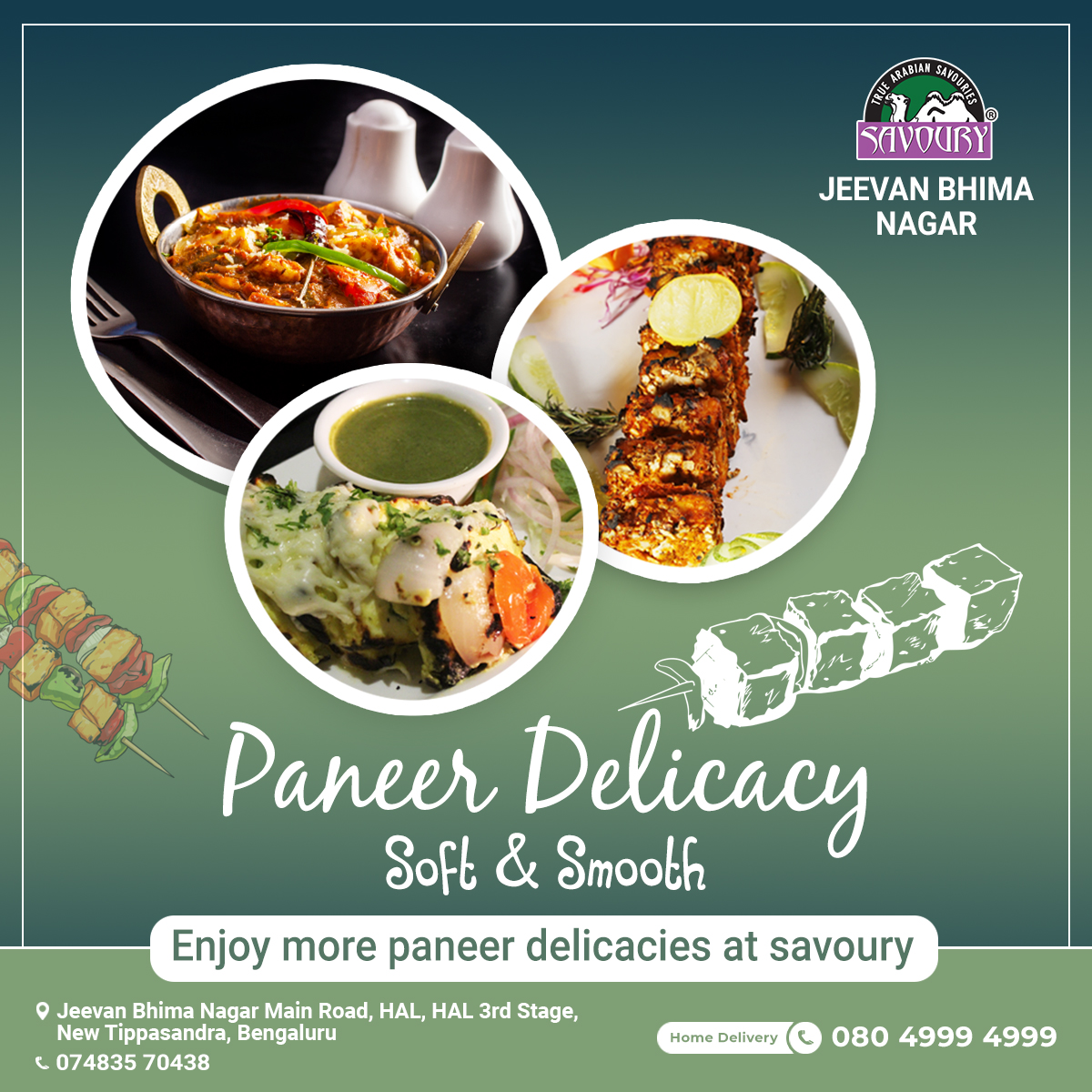 SavouryExpress's tweet image. The paneer delicacies at Savoury are full of nutrients and taste. Visit Savoury and taste more paneer cuisines.

#paneerdishes #paneer #delicious #food #foodies #savoury #savouryjeevanbhimanagar #restaurant #bengaluru #foodlove #foodgasm #instarestaurant #bangalorefoodies