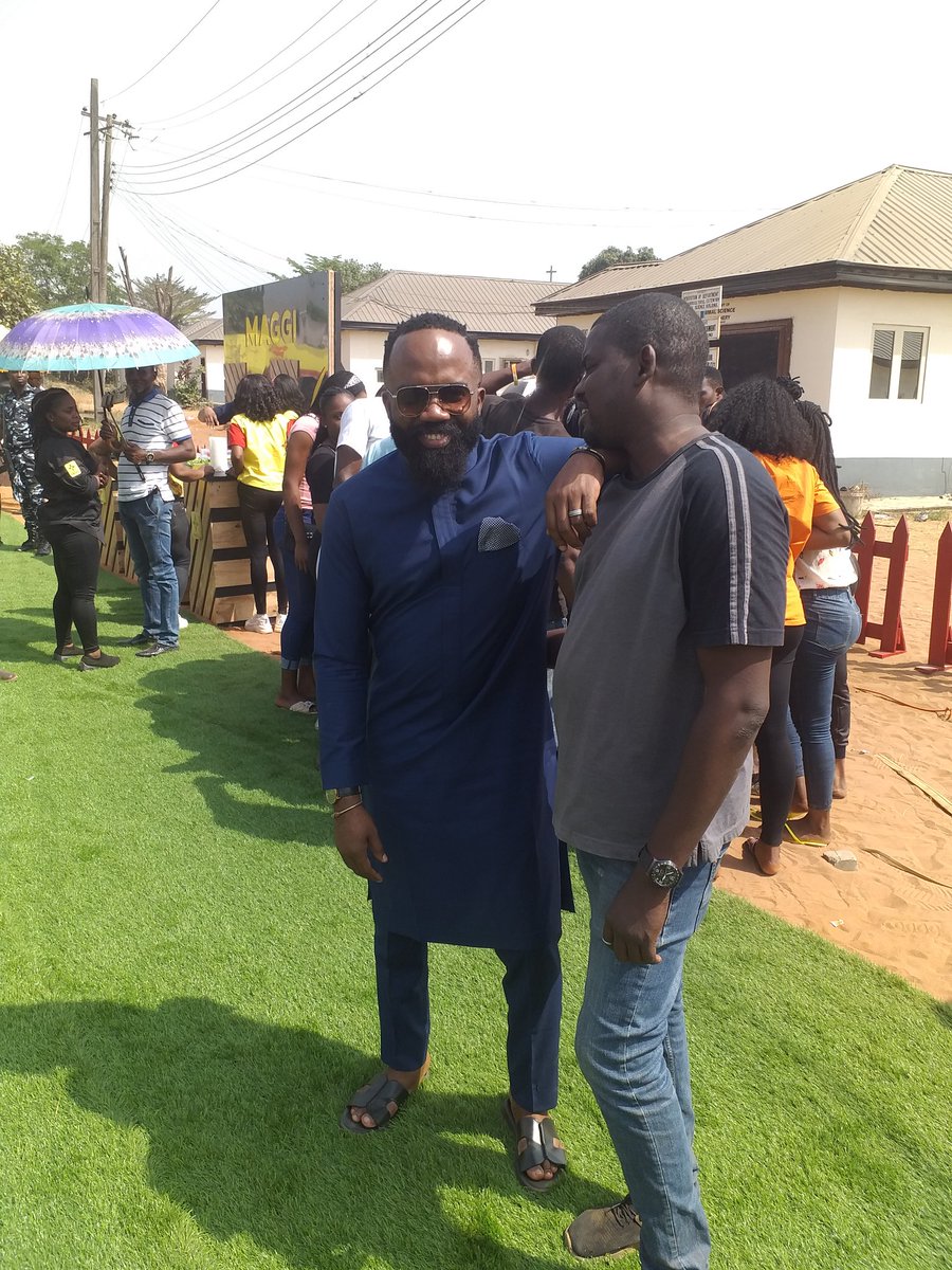 iamUncleMark's tweet photo. Noble Igwe @Nobsdaslushhkid just entered the building 

#MaggiPopUpKitchen 
#MaggiPopUp https://t.co/WP4VFnEuxR