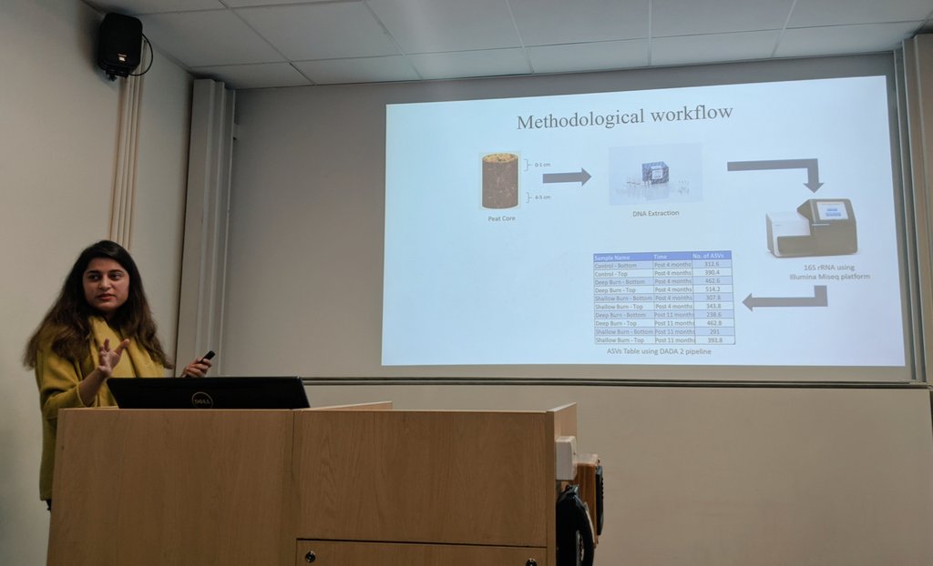 Really enjoyed today's <a href="/sotonbiosci/">Biological Sciences</a> seminar <a href="/Sahar_Eco/">Najam E Sahar</a> on peat microbial communities! 🧬