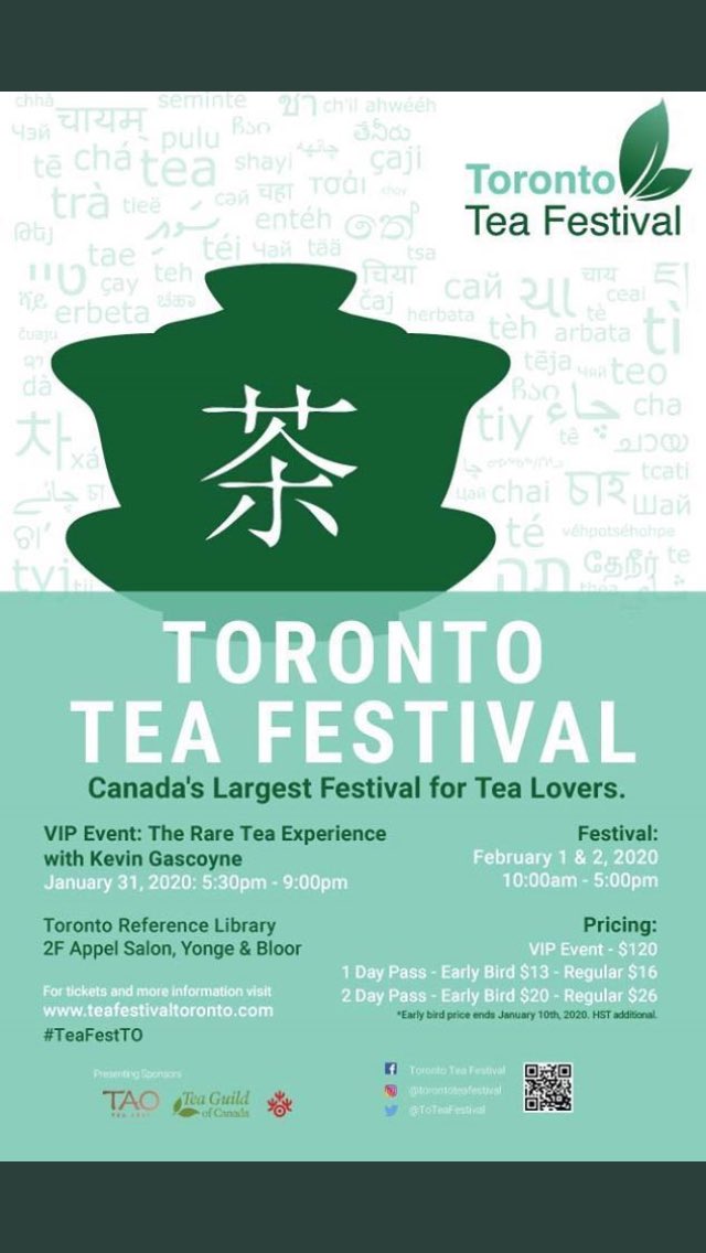 SteepedInTea's tweet photo. This weekend!! #teafestTO https://t.co/2Q0k4WawBa