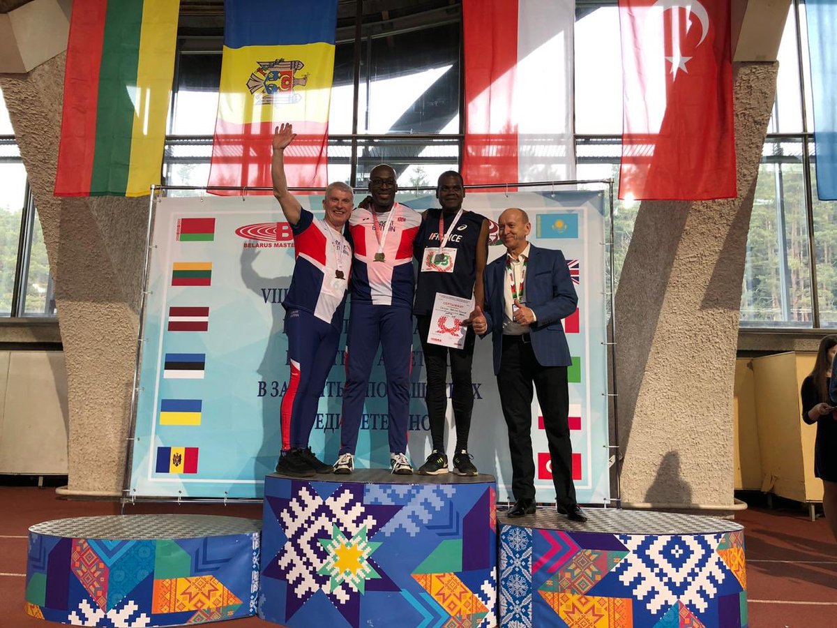 pat100m's tweet photo. Just back from the Belarus Masters Open Champs. I made lots of new friends and performed well too.  Thanks to @EveryoneActive for the continued support. #easportingchampions https://t.co/Go8Bm6Gmqz