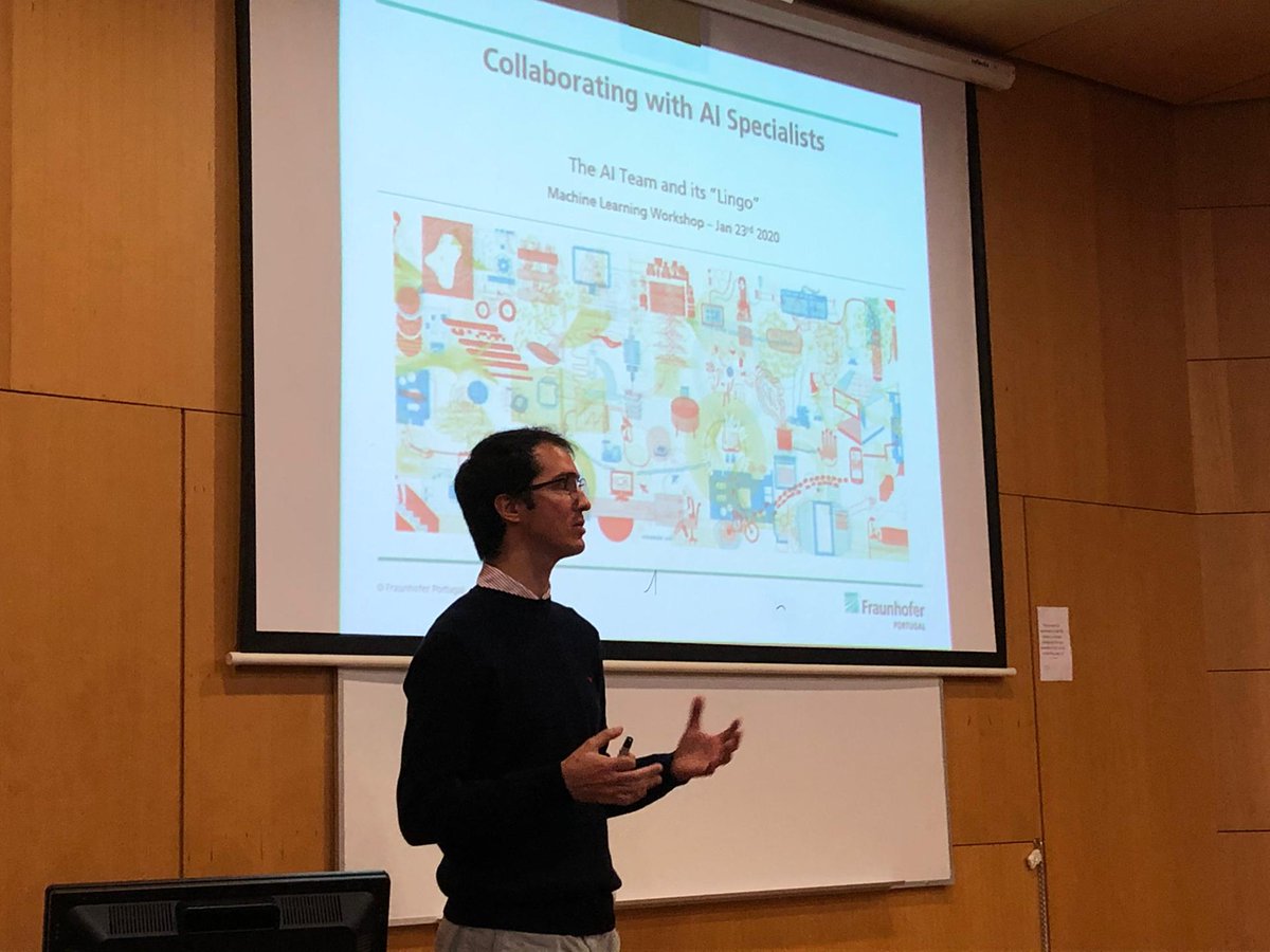 FhP_AICOS's tweet photo. Here are some of the highlights of Fraunhofer AICOS’ workshop on Artificial Intelligence and Machine Learning, organised by Algarve STP in partnership with Algarve University.
#Fraunhofer #AICOS #ProposingFutures #ImpactingLives #AlgarveSTP #AlgarveTechHub #AI #MachineLearning https://t.co/F4zdVi1nEN