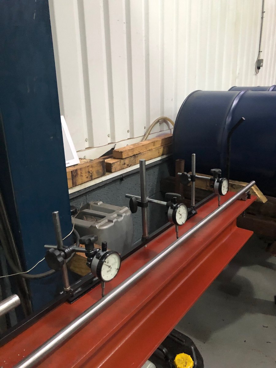 All #Nauticalloy bars small or large are individually straightened and checked no matter what the size, the small, each one is straightened and checked in house on our small straightening press #marine #duplex #propellers #stainless