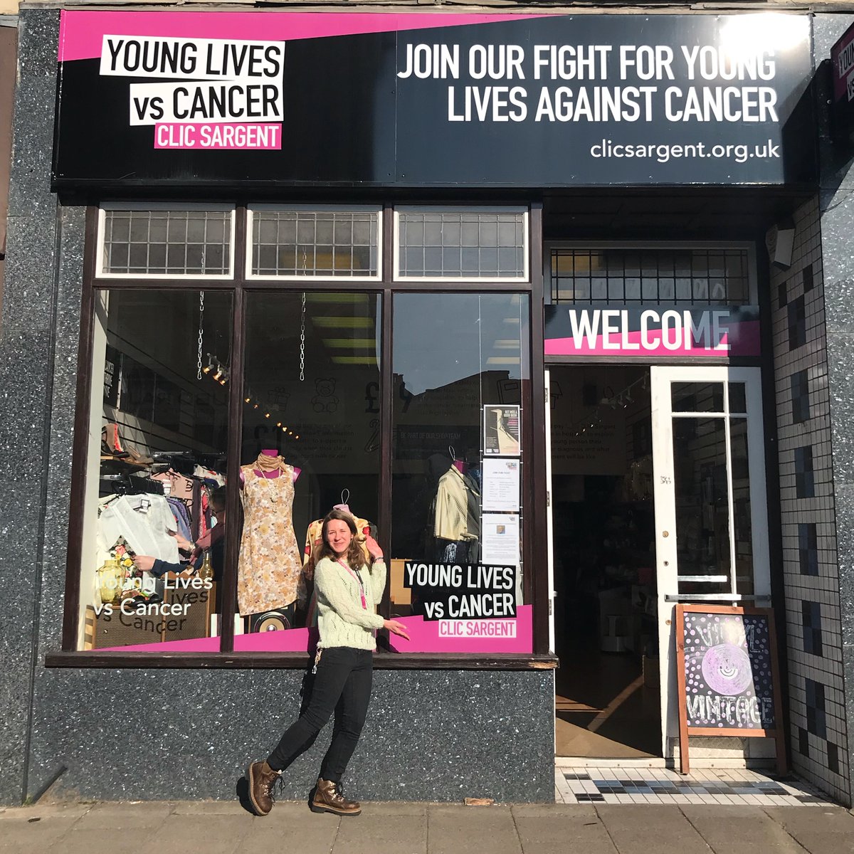 YLvsCancer's tweet photo. Amazing to see our CLIC Sargent charity shop in Cotham Hill, Bristol featured in @BritishVogue as one of the best charity shops in the UK. Absolutely fabulous! #StrikeaPose 🛍️👌

Read the article here:  https://t.co/errpOQ1rBg https://t.co/0ye5ItzkIp
