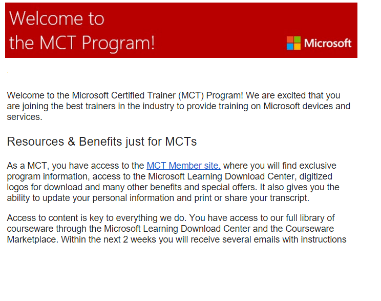 pdtit's tweet photo. Always dreamed about becoming a #Microsoft Certified Trainer? This is your chance...!! attend our #IAMCT approved Technical Trainer workshop in Belgium on Feb 24-26, and comply with the required presentation skills to become an #MCT @MSLearning2 https://t.co/N066esVXDi