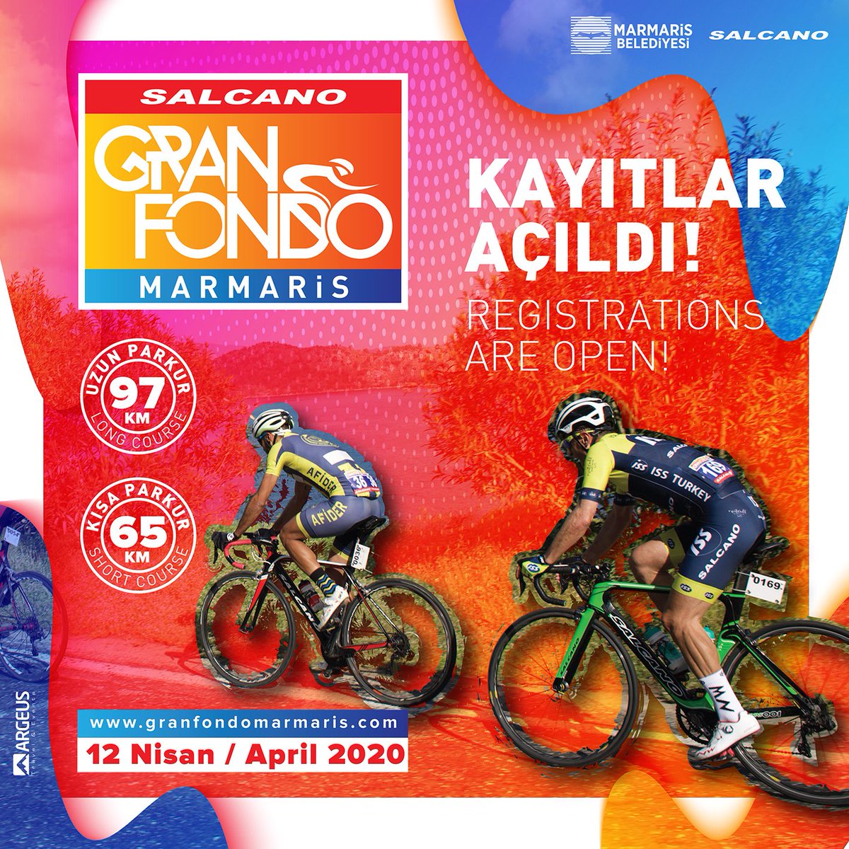 Marmaris üçüncü kez Salcano Gran Fondo’ya ev sahipliği yapıyor!

granfondomarmaris.com

#salcanogranfondomarmaris #granfondomarmaris #salcano #marmarisbelediyesi #züber #ptacademy #velomaris #velotalya #alemfm #ligradyo #argeustravelevents #granfondo #cycling #bisiklet